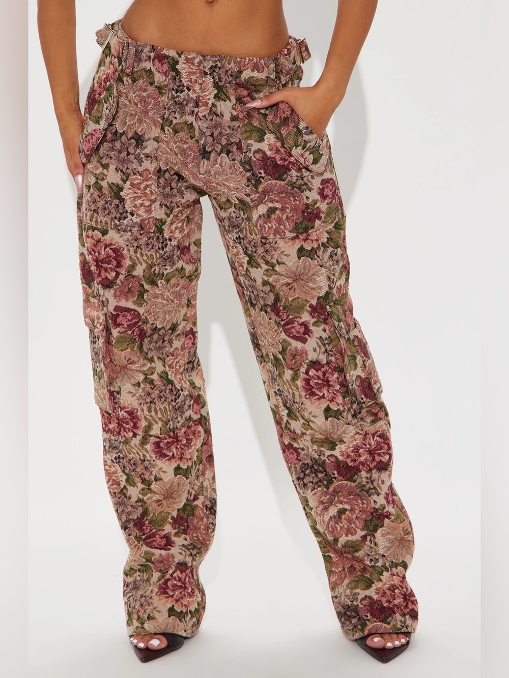 Fashion Nova Jacquard Cargo Pants